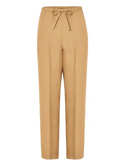 FORTE FORTE DRAWSTRING LINEN TROUSERS