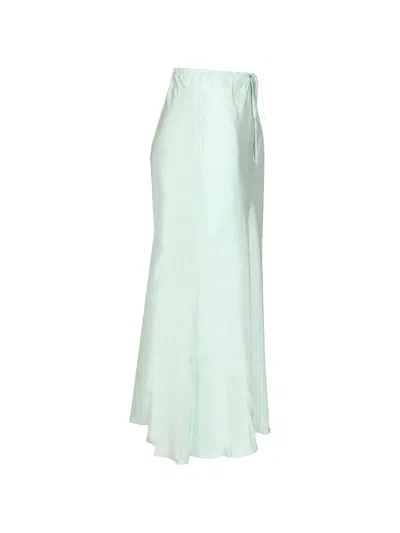 Forte Forte Drawstring Midi Skirt In Blue