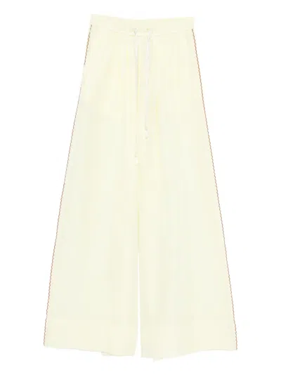 Forte Forte Drawstring Scalloped Trousers In Pattern
