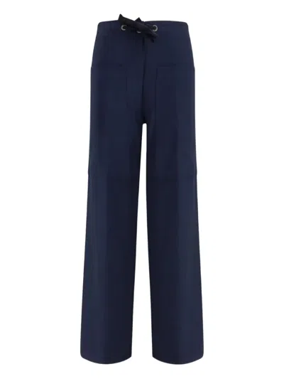 Forte Forte Drawstring Trousers In Blue