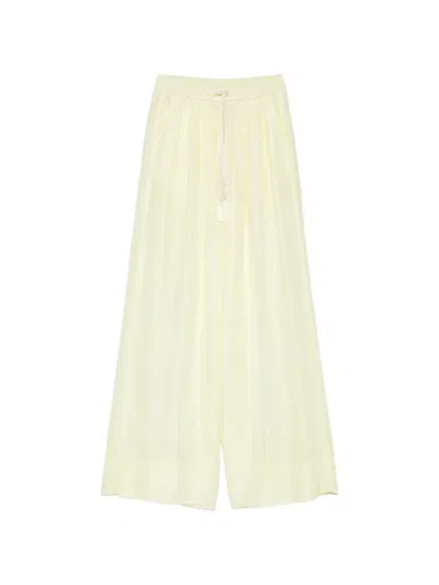 Forte Forte Drawstring Trousers In Neutral