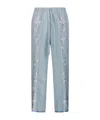 Forte Forte Linen Drawstring Pants With Floral Embroidery And Relaxed Fit