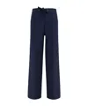 Forte Forte Cotton Bull Trousers In Blue