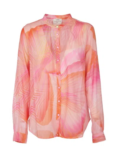 Forte Forte Dream Print Voile Shirt In Pink