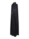 Forte Forte Microdamier Fluid Jacquard Scarf Dress In Black