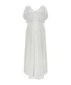 Forte Forte Sheer-overlay Maxi Dress In White