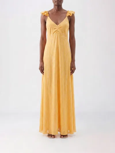 Forte Forte Dress  Woman Color Tangerine In Yellow