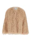 Forte Forte Faux Fur Mongolia Eco Jacket In Brown