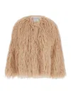 Forte Forte Faux Fur Mongolia Eco Jacket In Neutral