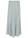 Forte Forte Pleated Maxi Sarong Skirt In Lightweight Fabric In Breeze