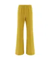 Forte Forte Elastic Waist Casual Pants In Yellow