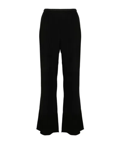 Forte Forte Elastic Waist Casual Pants In Black
