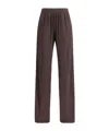 Forte Forte Satin Jogger Pants In Brown