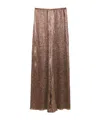 Forte Forte Elastic Waist Casual Pants In Brown