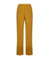 Forte Forte Elastic Waist Casual Pants In Brown