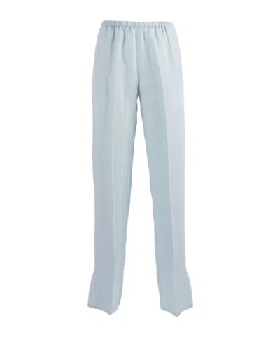 Forte Forte Elastic Waist Casual Pants In Gray