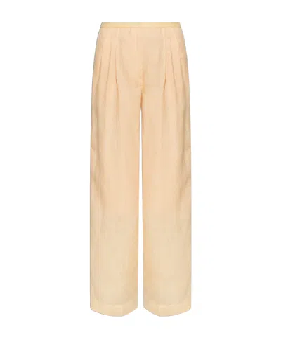 Forte Forte Elastic Waist Casual Pants In Orange