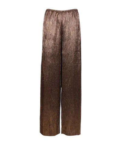 Forte Forte Elastic Waist Casual Pants In Sand