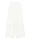 Forte Forte Elastic-waist Trousers In White