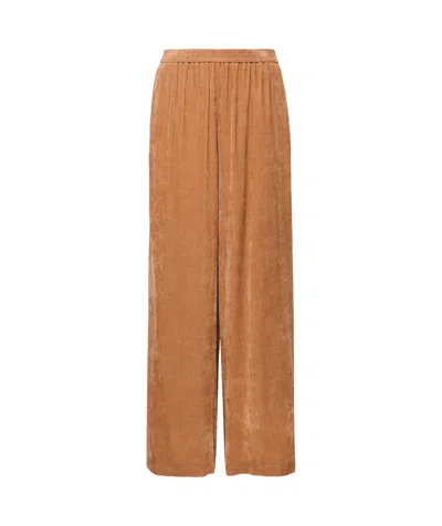 FORTE FORTE ELASTIC WAIST WIDE-LEG PANTS