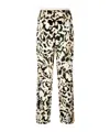 Forte Forte Abstract-print Crushed-velvet Trousers In Multicolor