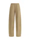 Forte Forte Elastic Waistband Cargo Pants In Dune