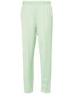 Forte Forte High-waist Tapered Trousers In Green