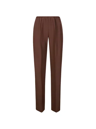Forte Forte Elasticated Trousers In Brown