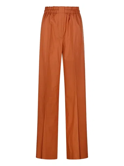Forte Forte Elasticated-waist Trousers In Orange