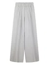 Forte Forte Fluid Silhouette Regular Waist Trousers In Gray
