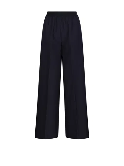 Forte Forte Elasticated Wide Pant In Blue