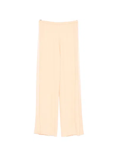 Forte Forte Elastic-waist Trousers In Pink