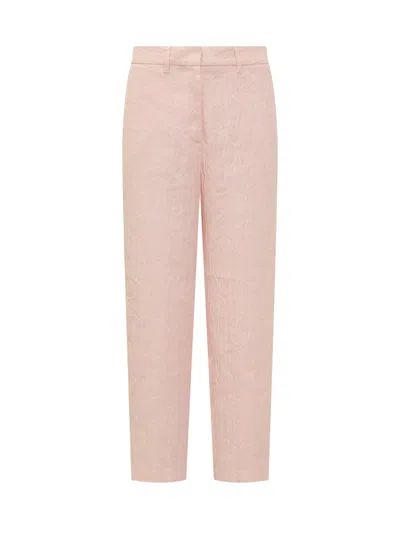Forte Forte Elegant Jacquard Trousers For Spring/summer 2025 In Rose