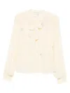 Forte Forte Embellished Bow Blouse In Neutral