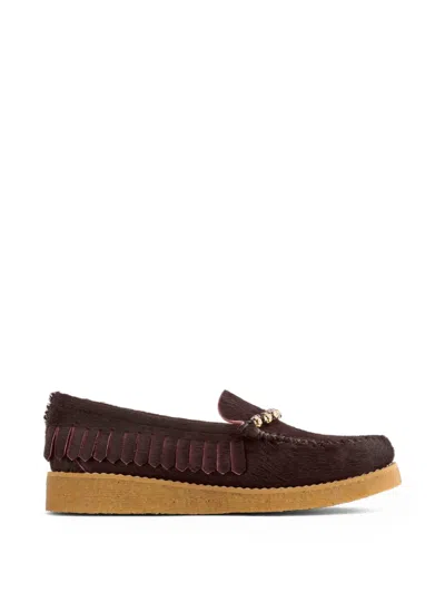 Forte Forte Embellished Loafers In Brown