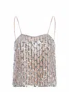 Forte Forte Sequined Mesh Sling In Rosa Cipria