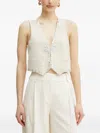 Forte Forte Embellished Vest In Neutral