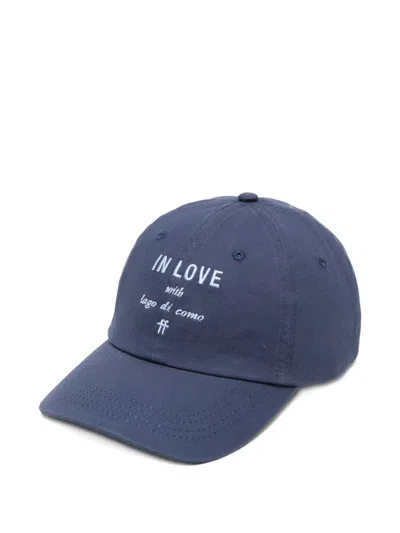 Forte Forte Embroidered Baseball Cap In Blue