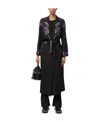 Forte Forte Embroidered Coat In Black