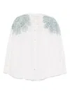 Forte Forte Women Embroidered Cotton Blend Shirt In White