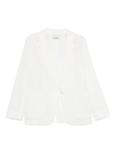 Forte Forte Embroidered Cotton Jacket In White