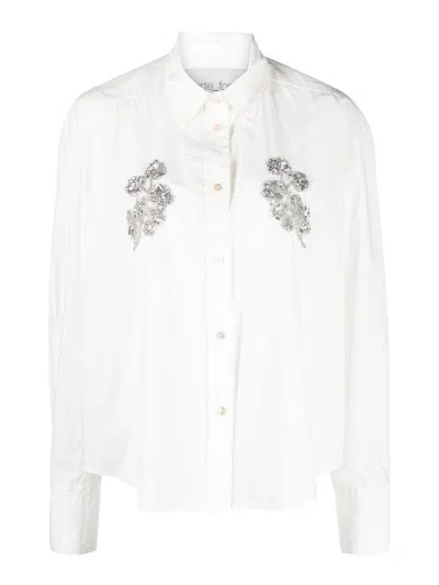 Forte Forte Hemd Mit Verzierungen In White