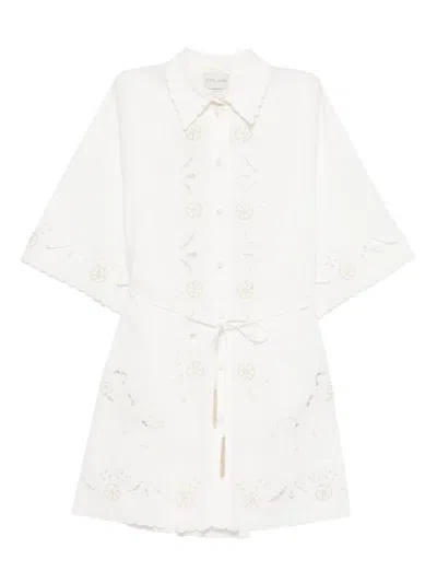 Forte Forte Embroidered Cotton Shirtdress In White