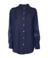 Forte Forte Dark Blue Denim Shirt In Blue