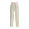 Forte Forte Embroidered Linen Pants In Neutral