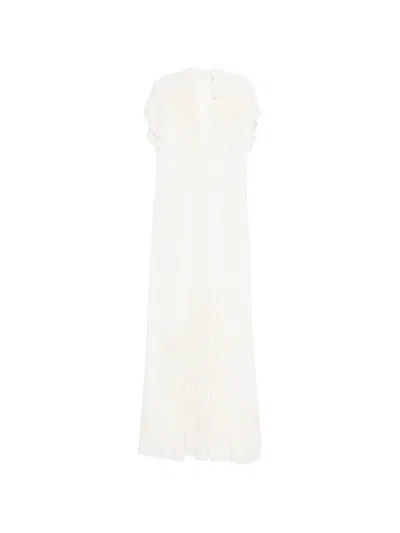 Forte Forte Embroidered Maxi Dress In White