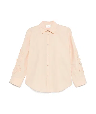 Forte Forte Embroidered Shirt In Brown