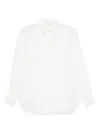 Forte Forte En Fleur Embroidered Poplin Shirt In White