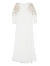 Forte Forte Embroidered-shoulder Maxi Dress
