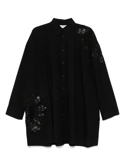 Forte Forte Embroidered-shoulder Mini Dress